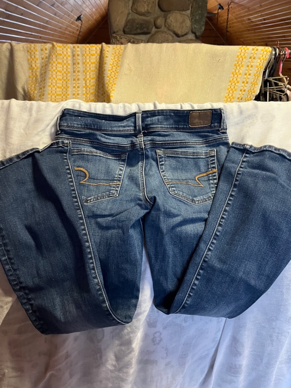 American Eagle Outfitters Dark Blue Bootcut Jeans size 6S